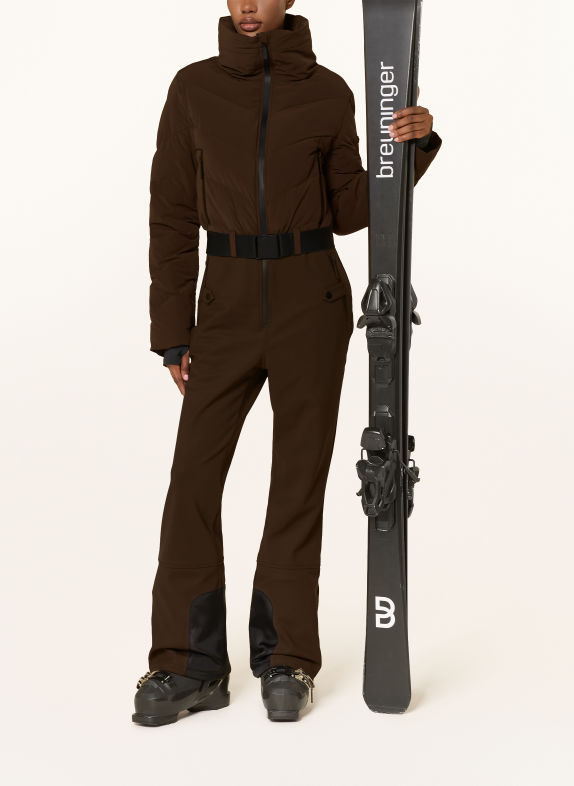 MRS & HUGS Skioverall MARRON FONCÉ