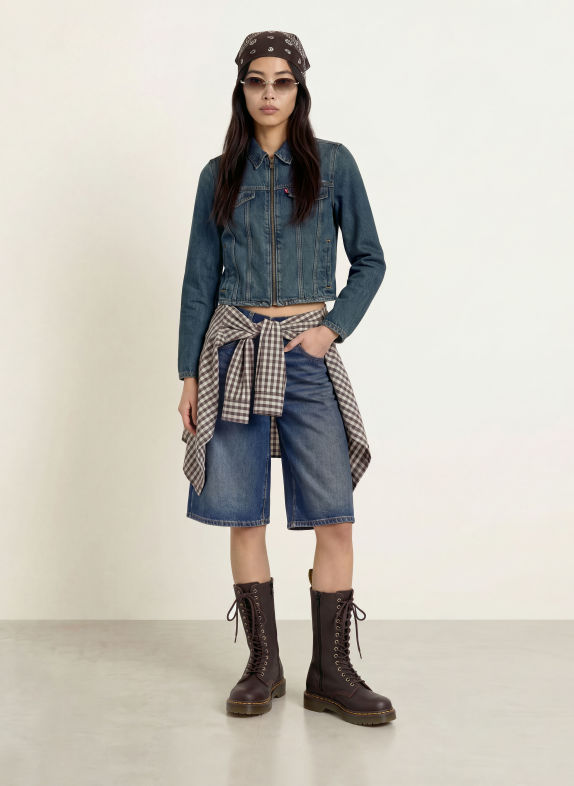 Levi's® Jeansjacke HAPPY 01 Dark Indigo - Worn In