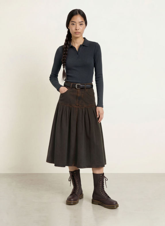 Levi's® Jupe en jean MARRON FONCÉ