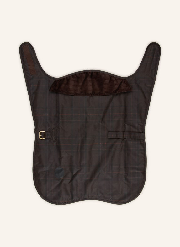 Barbour Hundemantel TARTAN WAX DUNKELBRAUN / GOLD / BRAUN