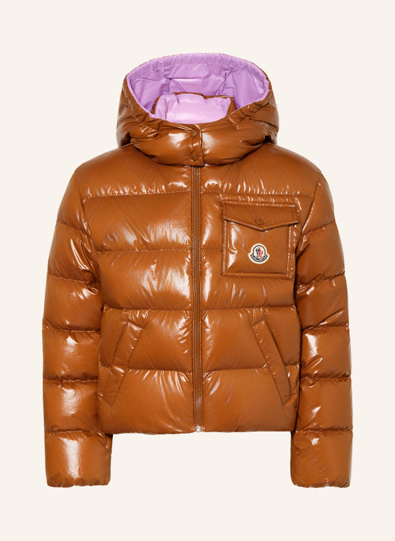 MONCLER enfant Daunenjacke NEW ANDRO mit abnehmbarer Kapuze BRAUN