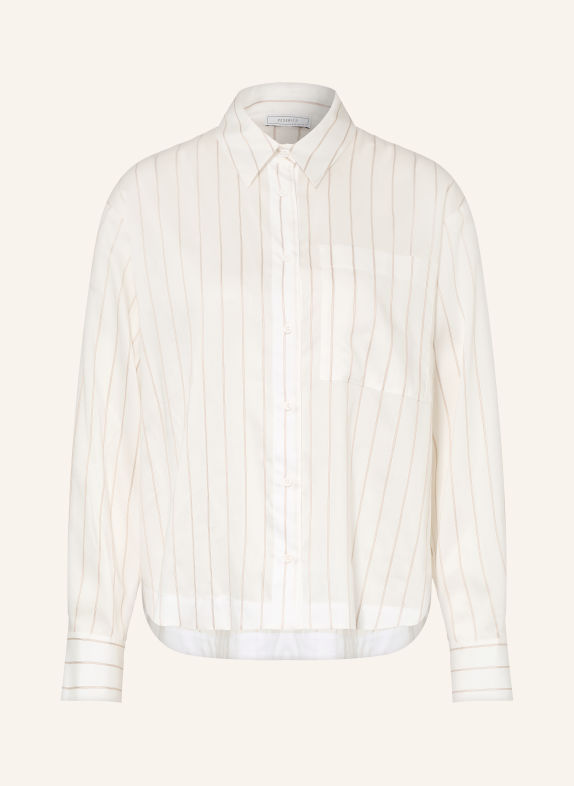 PESERICO Overhemdblouse CRÈME / CAMEL