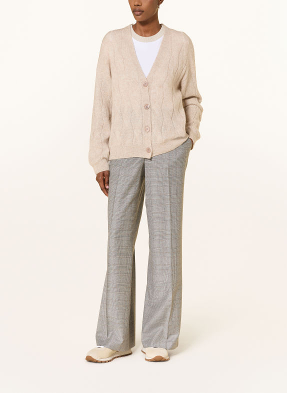 PESERICO Gilet en alpaga et fil pailleté BEIGE