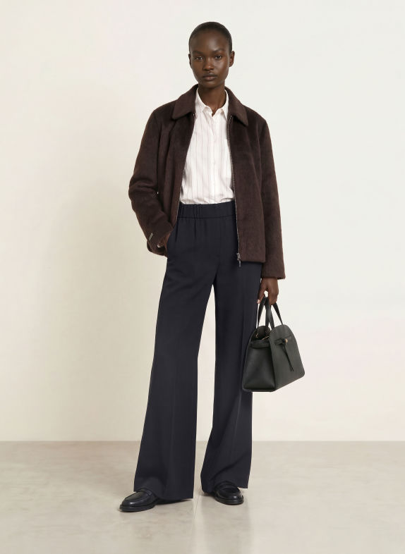 PESERICO Marlenehose DUNKELBLAU
