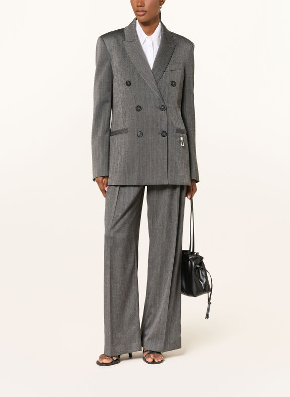 PATRIZIA PEPE Longblazer DUNKELGRAU / SCHWARZ