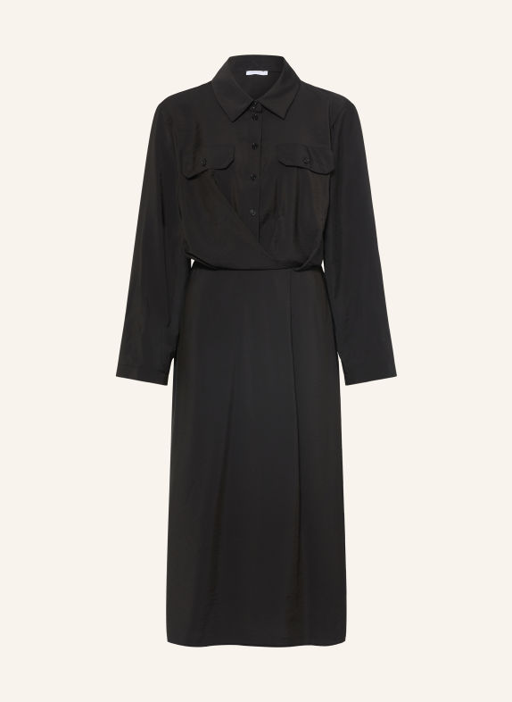 PATRIZIA PEPE Hemdblusenkleid SCHWARZ