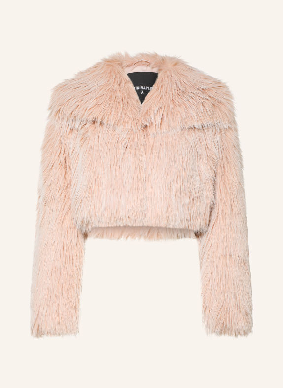PATRIZIA PEPE Faux Fur Jacket ROSE