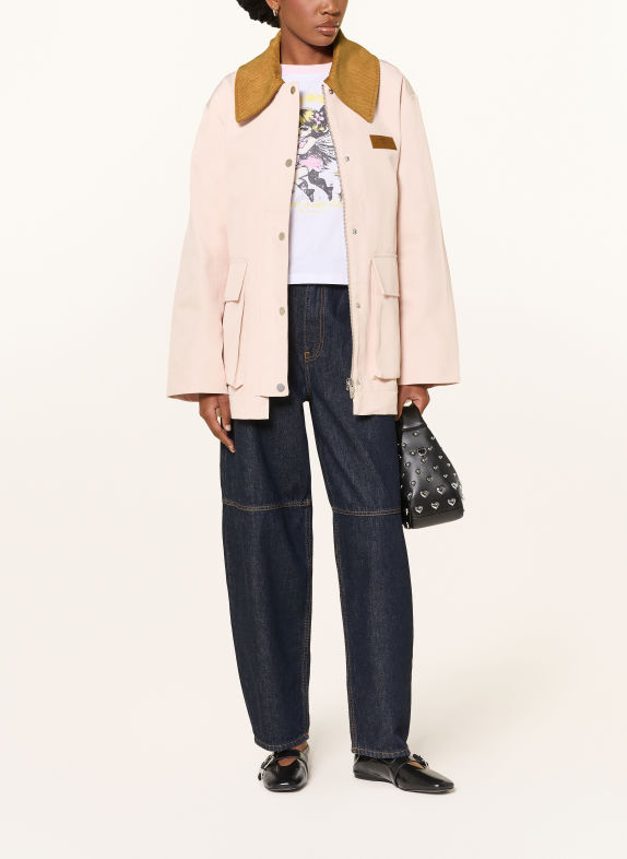 GANNI Jacke ROSÉ / COGNAC