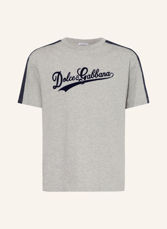 DOLCE & GABBANA T-Shirt GRAU / DUNKELBLAU