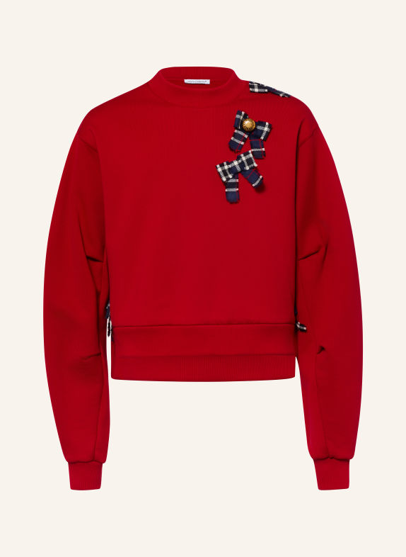 DOLCE & GABBANA Sweatshirt ROT / DUNKELBLAU / WEISS