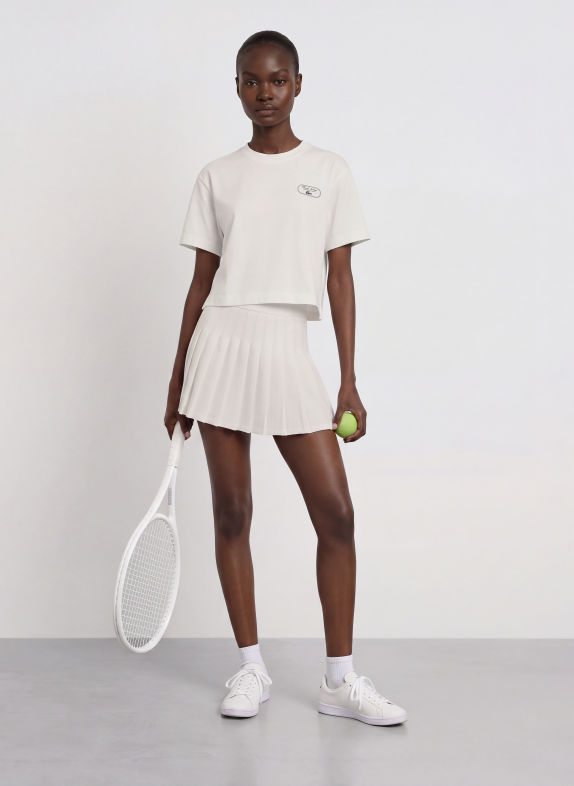 LACOSTE T-shirt BLANC