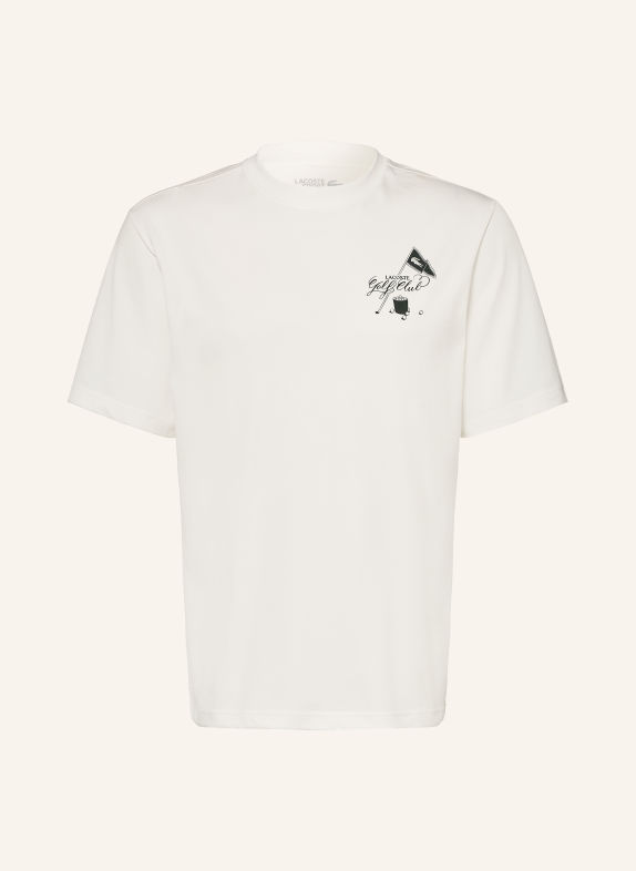 LACOSTE T-shirt WIT / ZWART