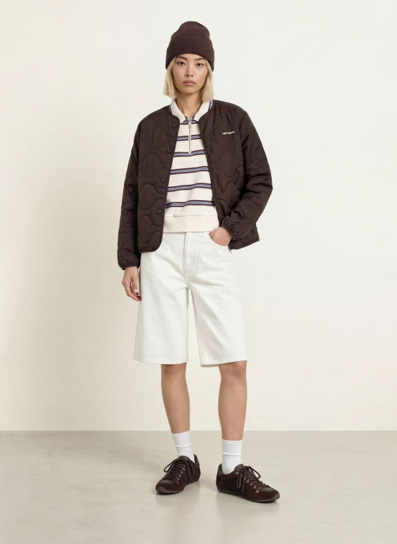 carhartt WIP Gewatteerde jas SKYE LINER MARRON FONCÉ