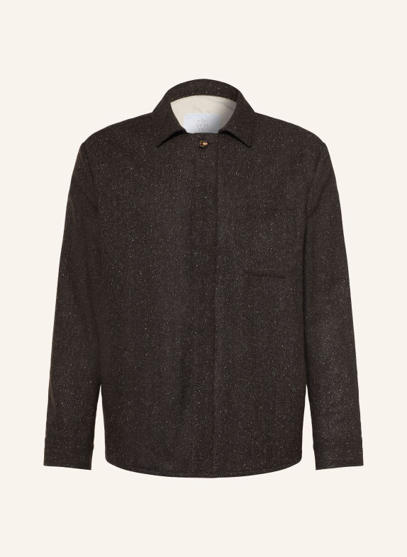 eleventy Overjacket aus Tweed DUNKELGRAU