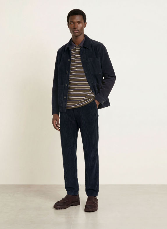 CLOSED Overjacket van corduroy DONKERBLAUW