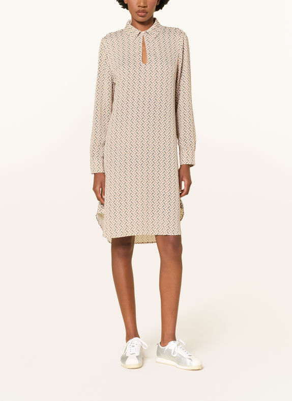 LACOSTE Jurk CRÈME / BEIGE / DONKERGROEN