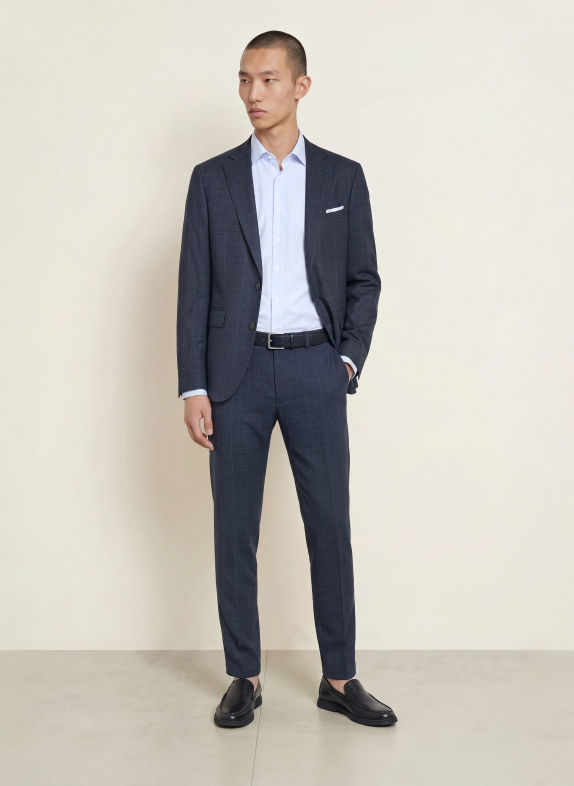 seidensticker Slim-Fit Shirt LIGHT BLUE / WHITE