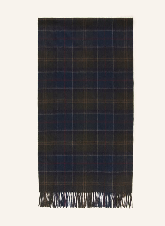 Barbour Halsduk BRADEN KHAKI / RÖD / MÖRKBLÅ