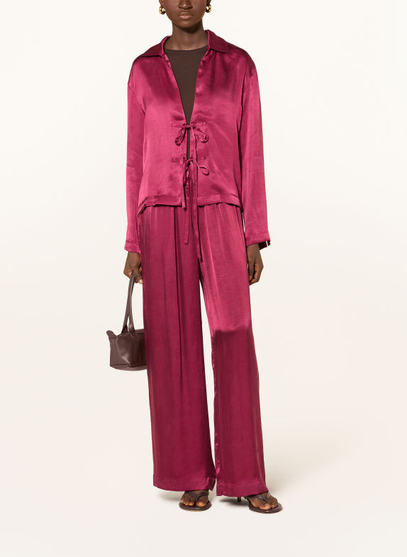 MSCH COPENHAGEN Satin Pants MSCHSHAELAN RED