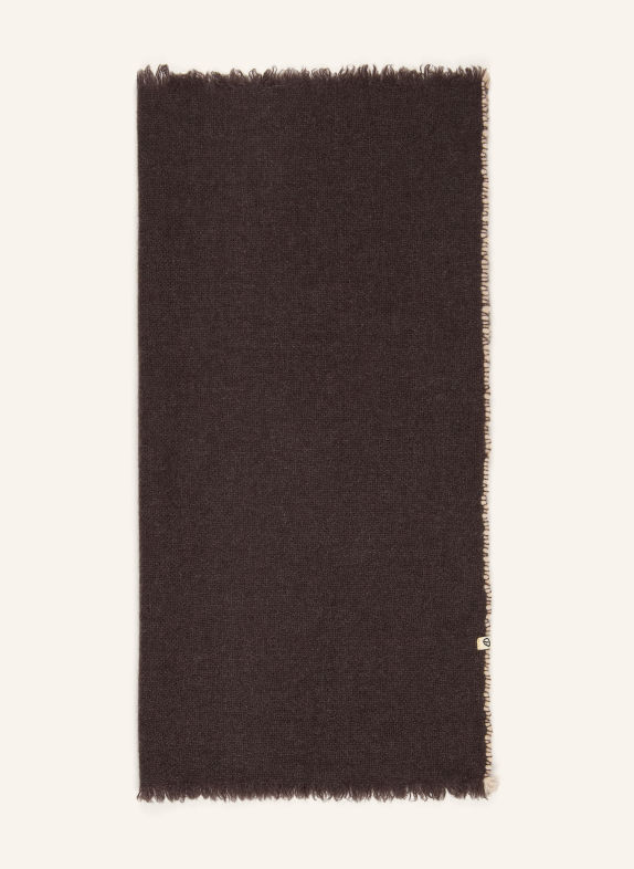 Oats & Rice Cashmere-Tuch NOMA DUNKELBRAUN / CREME