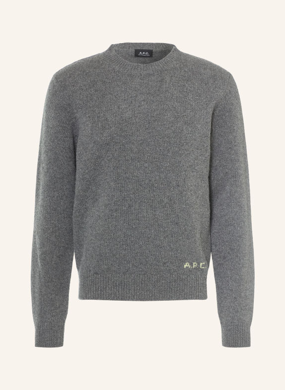 A.P.C. Trui EDMOND DONKERGRIJS