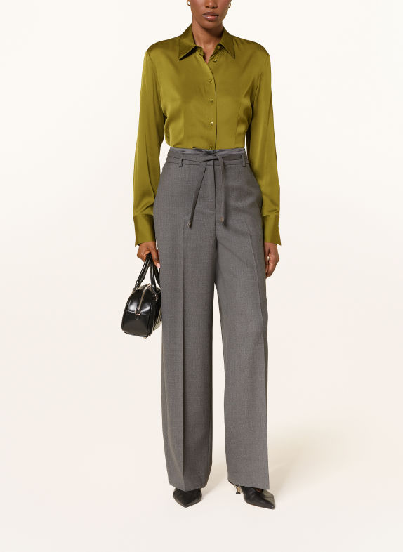 van Laack VL-ULIZ-XX Shirt blouse with Silk OLIVE