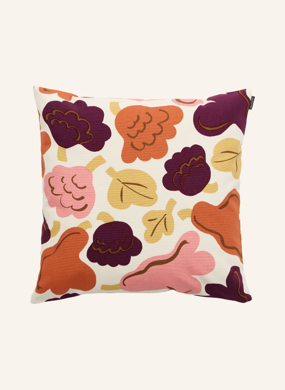 marimekko PIENI KUKASTA KUKKAAN Decorative cushion cover ECRU / BROWN / DARK PURPLE