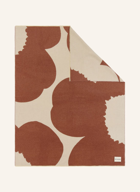 marimekko ISO UNIKKO Throw blanket CREAM / DARK BROWN