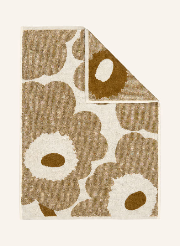 marimekko UNIKKO Hand towel COGNAC / CREAM