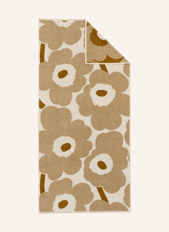 marimekko UNIKKO Bath towel COGNAC / CREAM