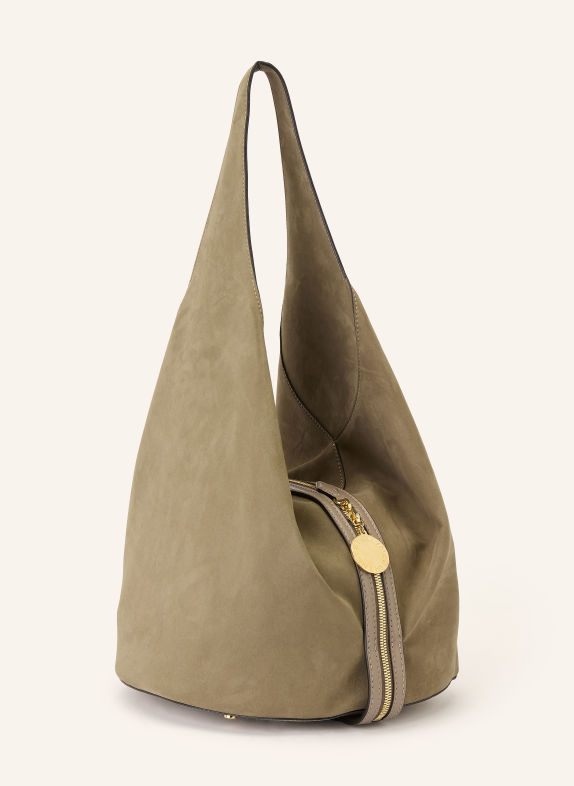 STELLA McCARTNEY Schultertasche APPALOOSA MEDIUM KHAKI / GOLD
