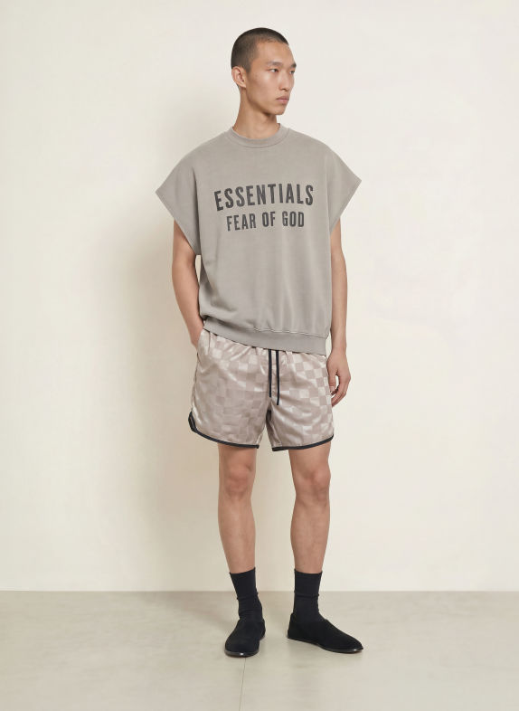 ESSENTIALS - FEAR OF GOD Pantaloni scurți TAUPE / NEGRU