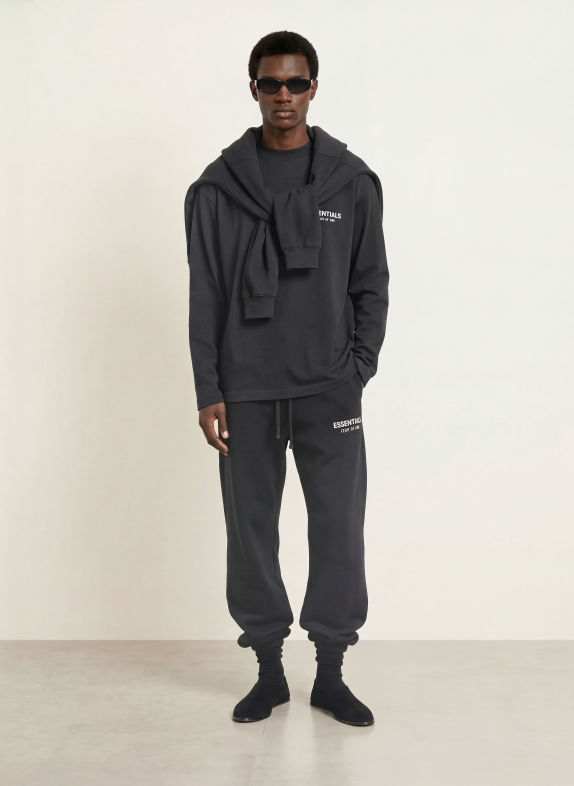 ESSENTIALS - FEAR OF GOD Longsleeve ZWART