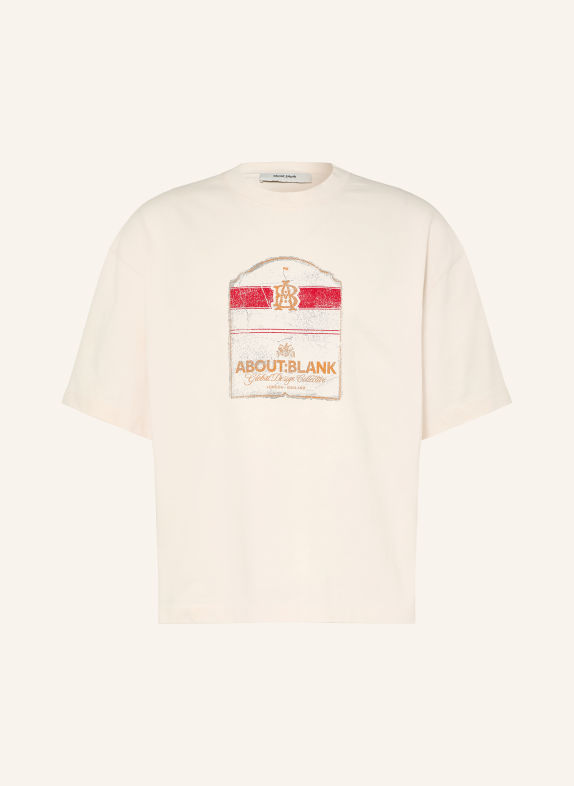 about:blank T-shirt ECRU / KONJAK / RÖD