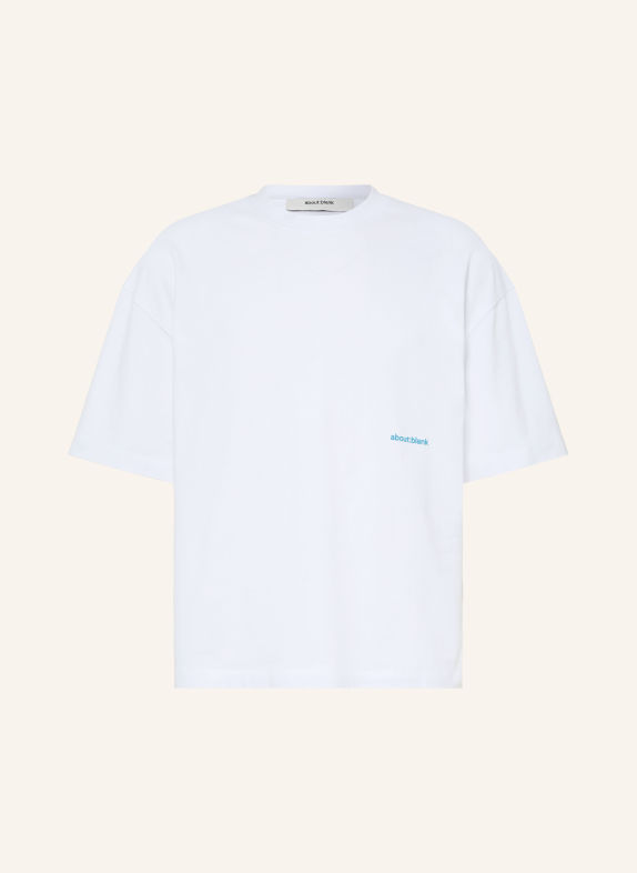 about:blank T-Shirt WEISS / GRÜN / HELLBLAU