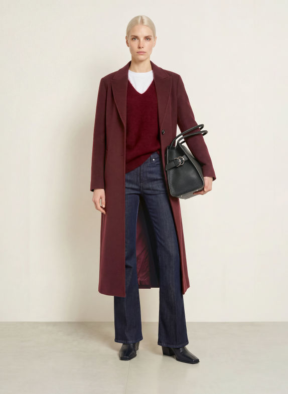 FUCHS SCHMITT VERONA Wool coat DARK RED