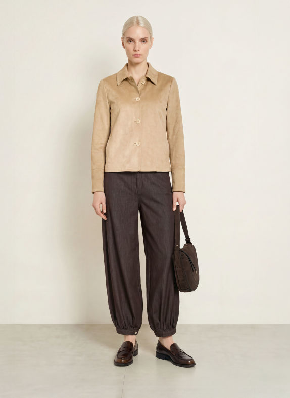 White Label Jacke in Lederoptik BEIGE