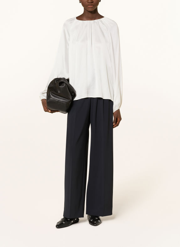 comma Satijnen blouseshirt WIT