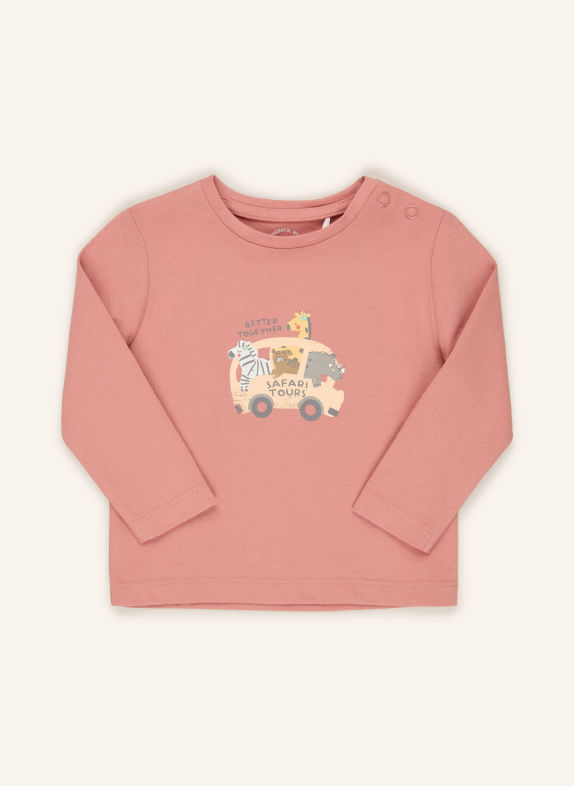 s.Oliver RED Long-sleeve shirt ROSE / GRAY / LIGHT ORANGE