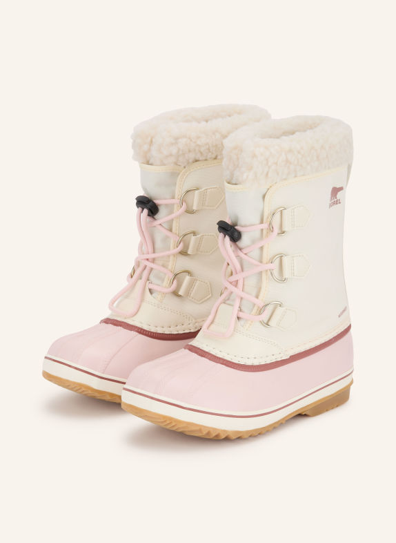 SOREL Boots BIG KIDS YOOT PAC CRÈME / ROSÉ / VIEUX ROSE