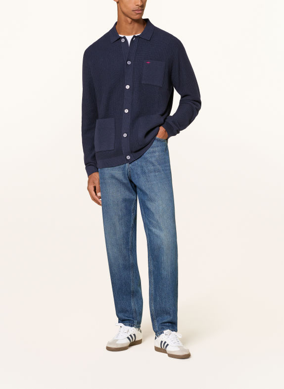 FYNCH-HATTON Vest DONKERBLAUW