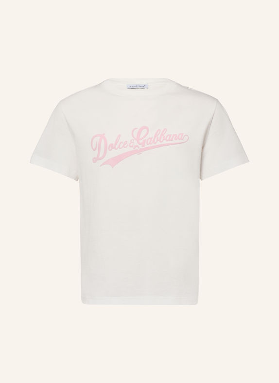 DOLCE & GABBANA T-Shirt WEISS / ROSA