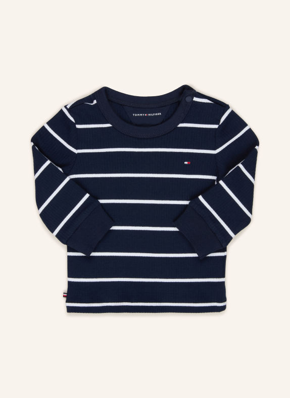 TOMMY HILFIGER Longsleeve DONKERBLAUW / WIT