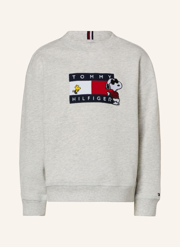 TOMMY HILFIGER Sweatshirt LICHTGRIJS / ROOD / DONKERBLAUW