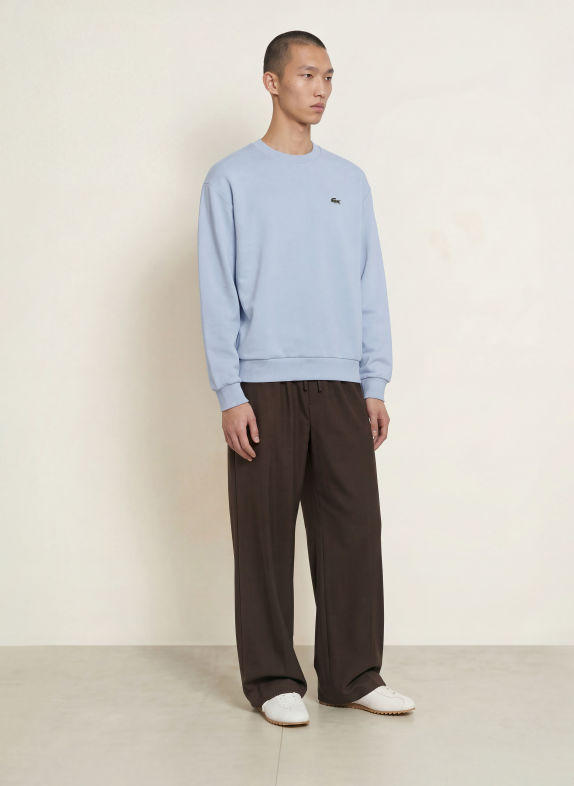 LACOSTE Sweatshirt LYSEBLÅ / MØRKEGRØN / HVID