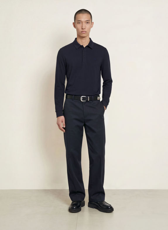 LACOSTE Jersey-poloshirt DONKERBLAUW