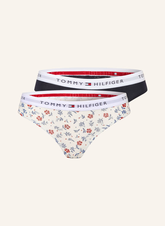 TOMMY HILFIGER 2-pack of slips DARK BLUE / DARK RED / WHITE