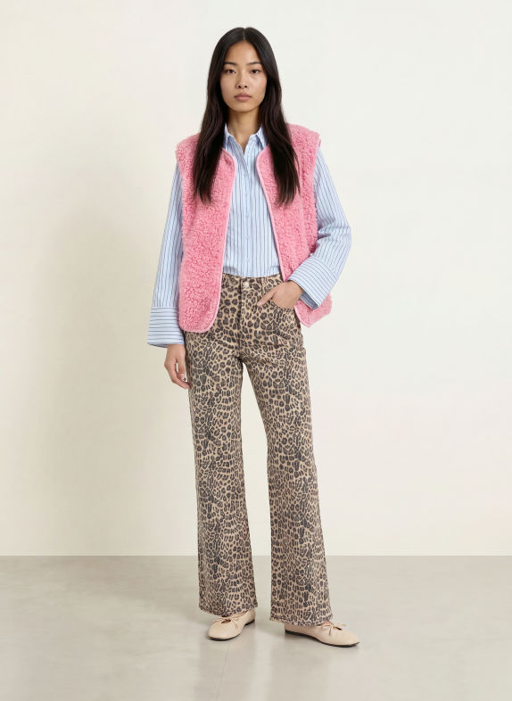 lollys laundry VADALL Teddy Fur Vest PINK