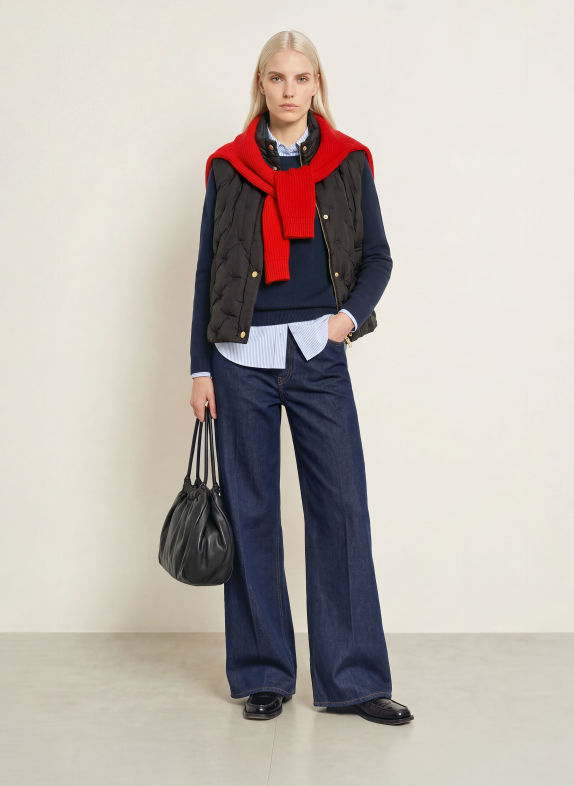 TOMMY HILFIGER Daunenweste SCHWARZ