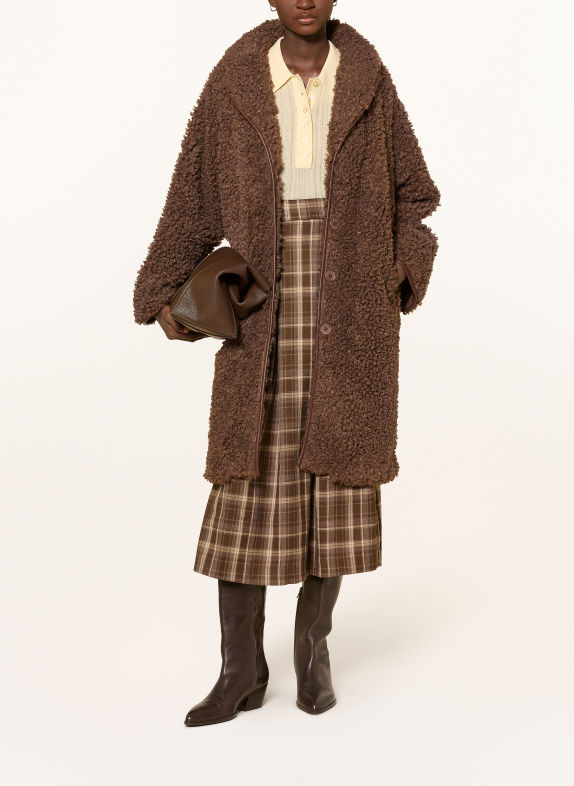 lollys laundry Teddy Fur Coat DOOLL BROWN